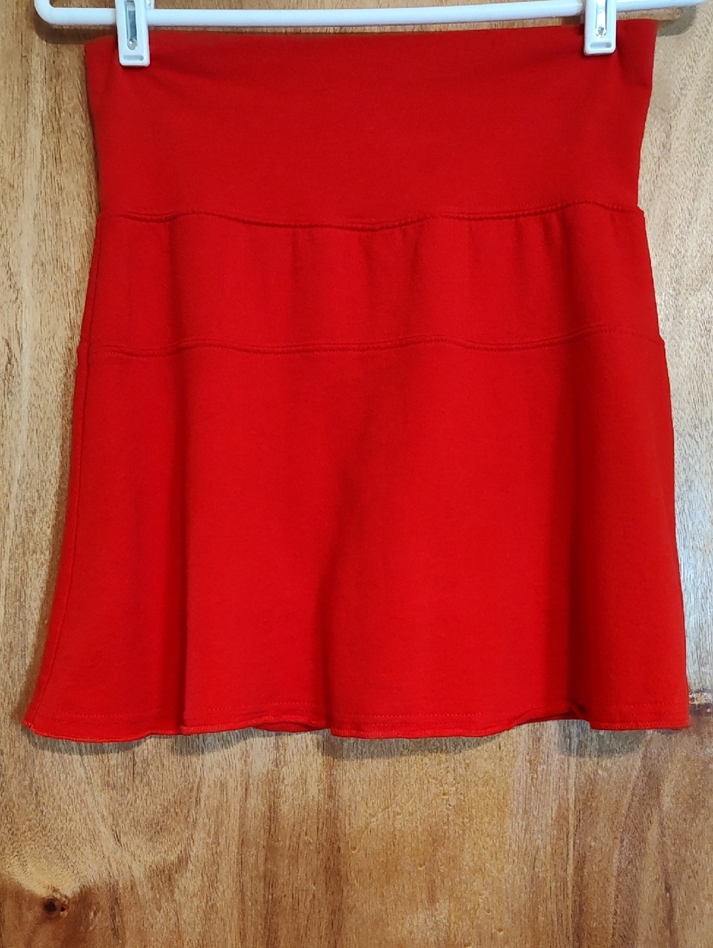 J. Khaki Girls Skort Red 100% Cotton Stretch Athletic Comfy Casual Size XL